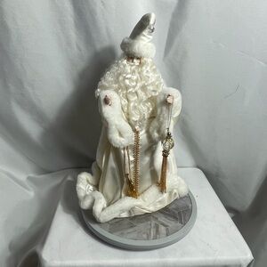 House of Lloyd Animated Musical Father Christmas White Santa Figurine With Box